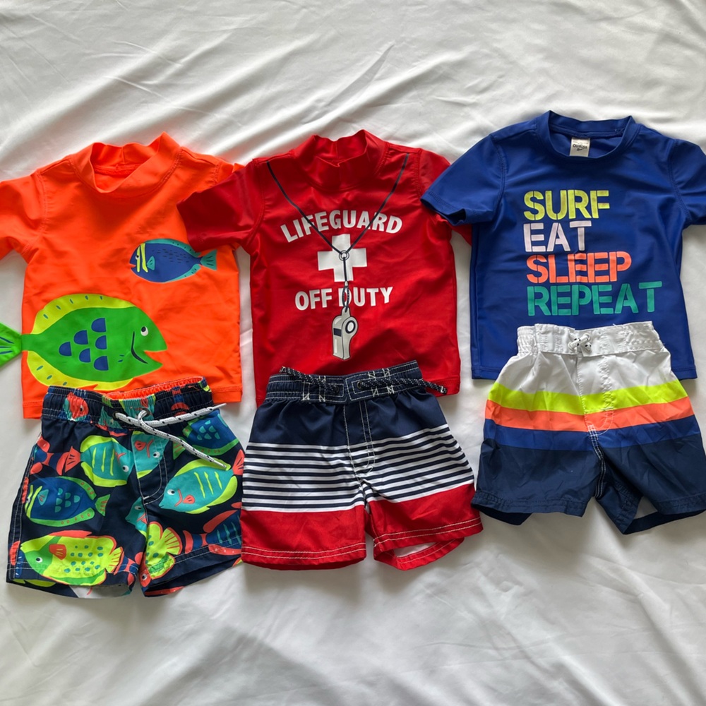 Carter’s OshKosh Swim Lot Bundle Baby Boy Size 12 months